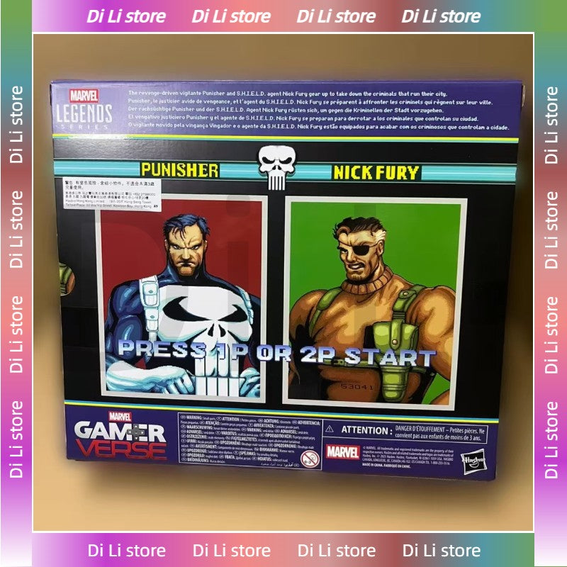 (Envio em 24 Horas) ML Capcom Versão Fliperama Punisher Nick Fury Modelo Anime Boneco de Ação Brinquedo Colecionável em Estoque