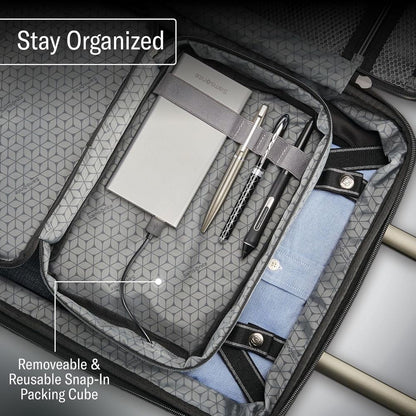 Lightweight 28-Inch Hardshell Luggage - Durable, 360° Spinner Wheels, Adjustable Handle, Expandable, TSA Lock - Purple