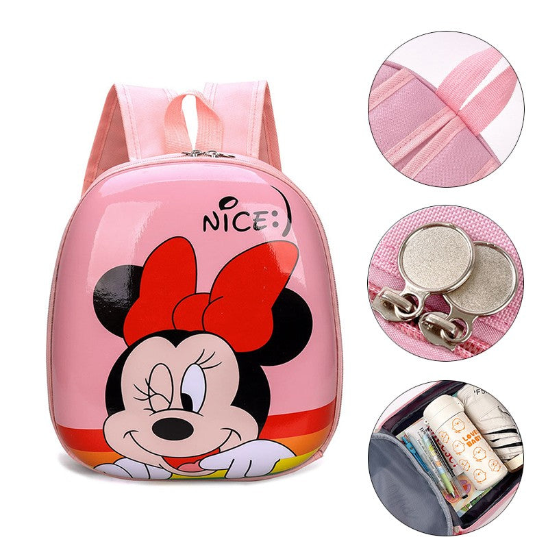 Nova Mochila Infantil Disney Bolsa Casca Dura Elsa Mochila Escolar Para Meninas Grande Capacidade Volta às Aulas