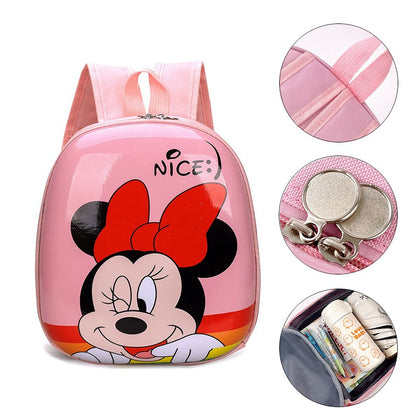 Nova Mochila Infantil Disney Bolsa Casca Dura Elsa Mochila Escolar Para Meninas Grande Capacidade Volta às Aulas