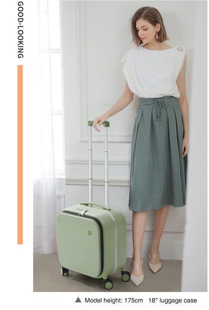 Mixi Patent Design Aluminum Frame Suitcase Carry On Rolling Luggage Beautiful Boarding Cabin 18 20 24 Inch M9260