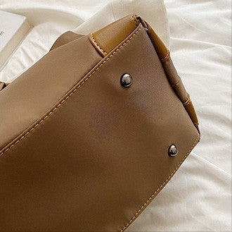 JIOMAY 2025 New Women's Brown Large Capacity Shoulder Bag Casual Simple Handbag Sport Portable Tote Bag for Daily Use