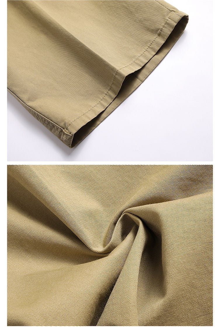 100% Cotton Shorts Men Knee Length Boardshorts Classic Brand Comfortable Clothing Beach Shorts Male Short Trousers