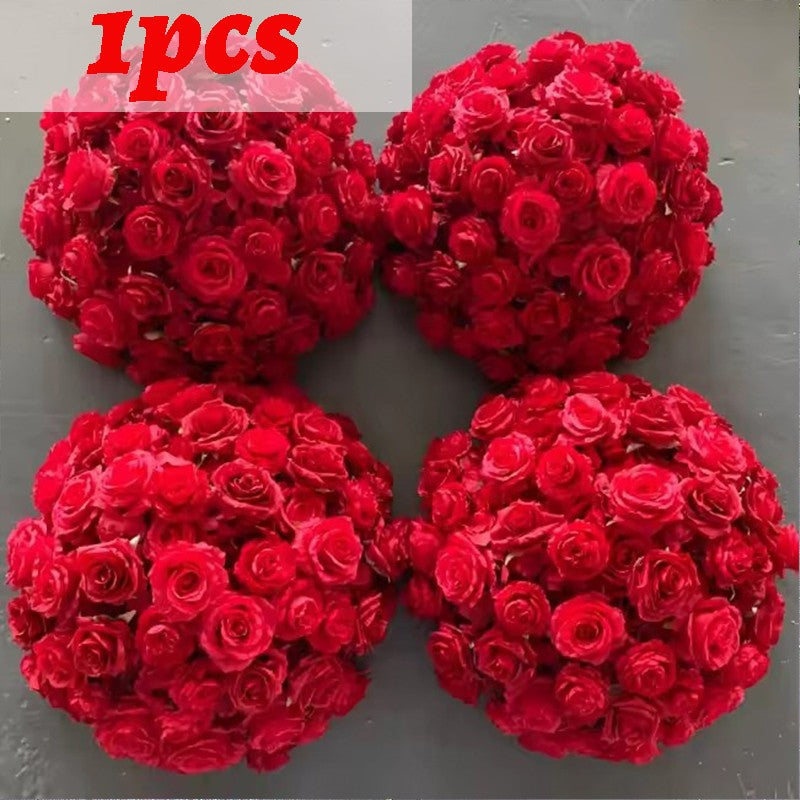 30-70cm Artificial White Rose Flower Ball, Wedding Reception Table Centerpieces, Floral Arrangement for Party Event Decor