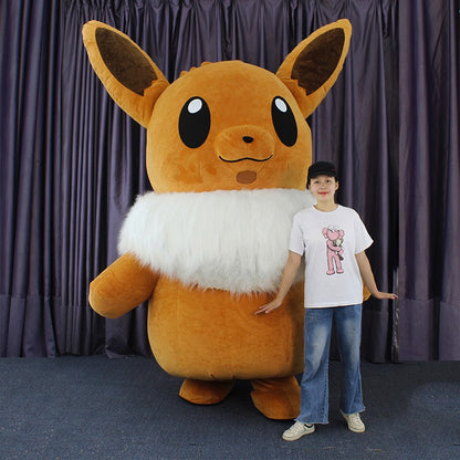 Yellow Rabbit Inflatable Costume Mascot Parade Adult Character Cosplay Animal Birthday Halloween Party Event Plush Set