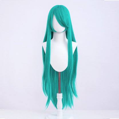 Halloween Cosplay Anime Party Fancy Wig Costume Wig 100cm Long Straight Heat Resistant Synthetic Hair Anime Colored Hair