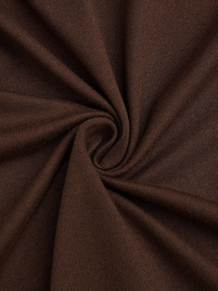 plus Size Elegant Halter Long Dress for Women Twisted Design Slit Skinny Casual Pure Color Holiday Mature Women's Fashion