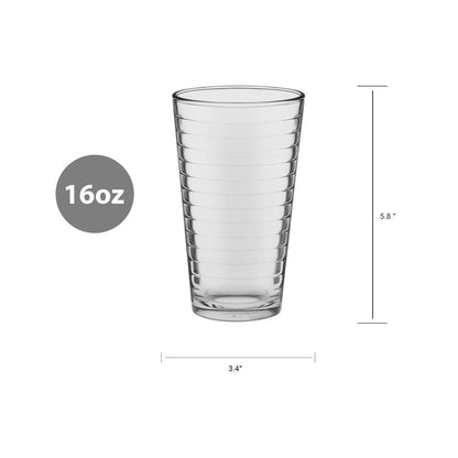 Conjunto de Copos de 8 Peças Copos de Alta Qualidade Empilháveis Duráveis Próprios para Lava-Louças Perfeitos para Festas Bar Doméstico Encontros Familiares