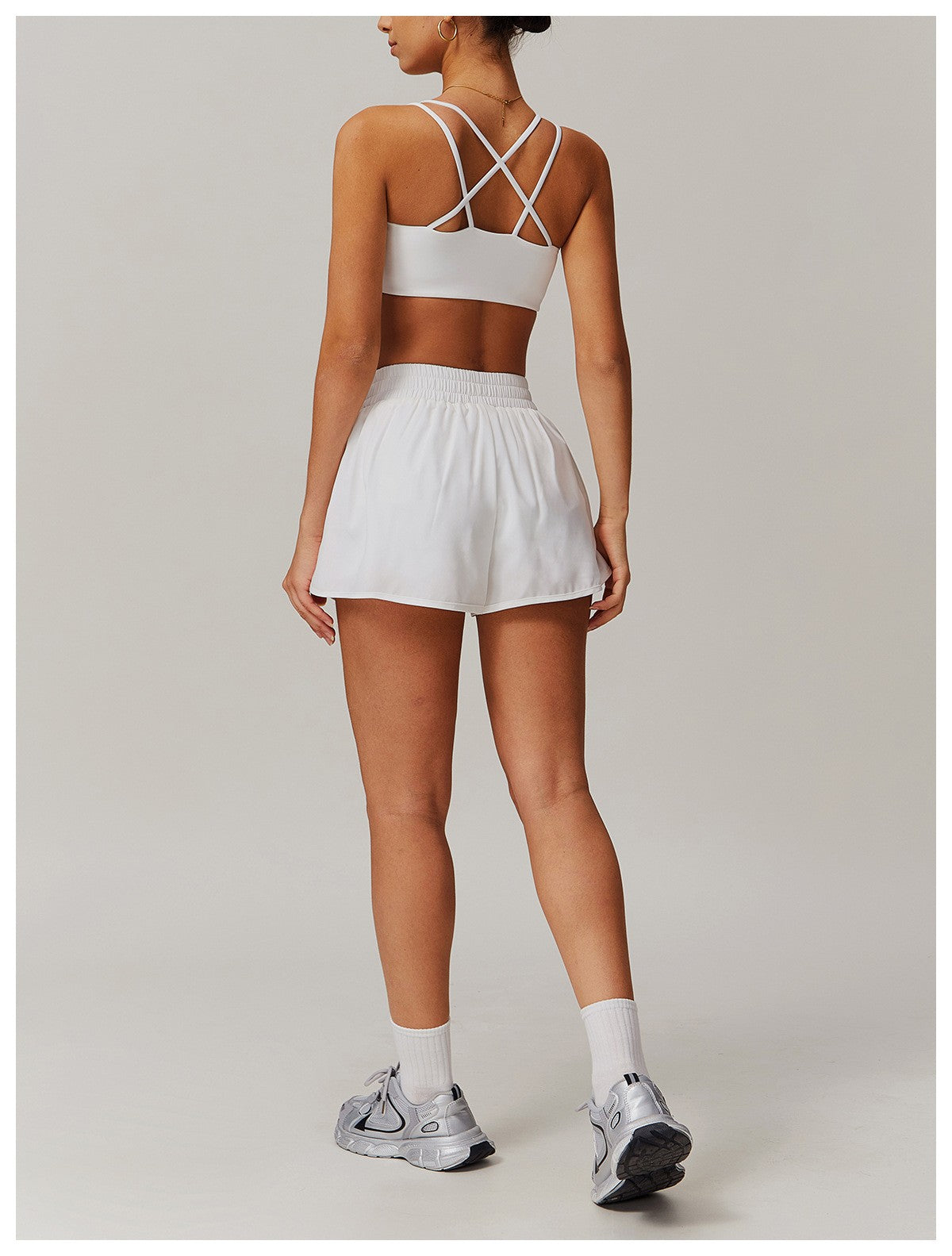 Yoga Suit 2PCS Sports Set Women Gym Set Women Tracksuit Running Workout Zipper Long Sleeve Shorts Yoga Clothing Athletic Wear