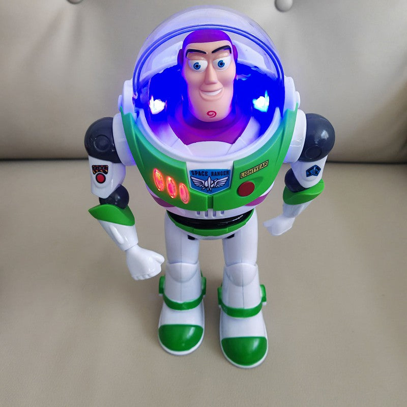 ?Novo? Em estoque Toy Story Buzz Lightyear Robô Elétrico que Anda Boneco de Ação Modelo Pixar Brinquedo Adequado para Presente de Aniversário Infantil