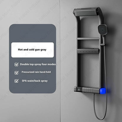 Digital Display Shower System Multi Modes Adjustable Shower Set Pressurized Spray Water Massage Showerhead Bathroom Accessories