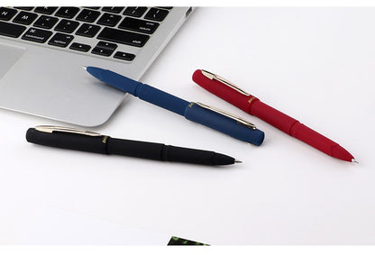 Baoke 0.5/0.7/1.0mm Large Capacity Signature Set Antibacterial Pen Black Carbon Office Neutral Roller Ball Pen Business Refill