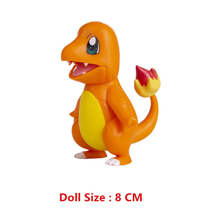 Boneco de Anime Pokémon Pikachu Charizard Mewtwo Dragão Voador Figura de Coleção de Monstros de Bolso Brinquedos de Ação Modelo Presente de Aniversário Infantil