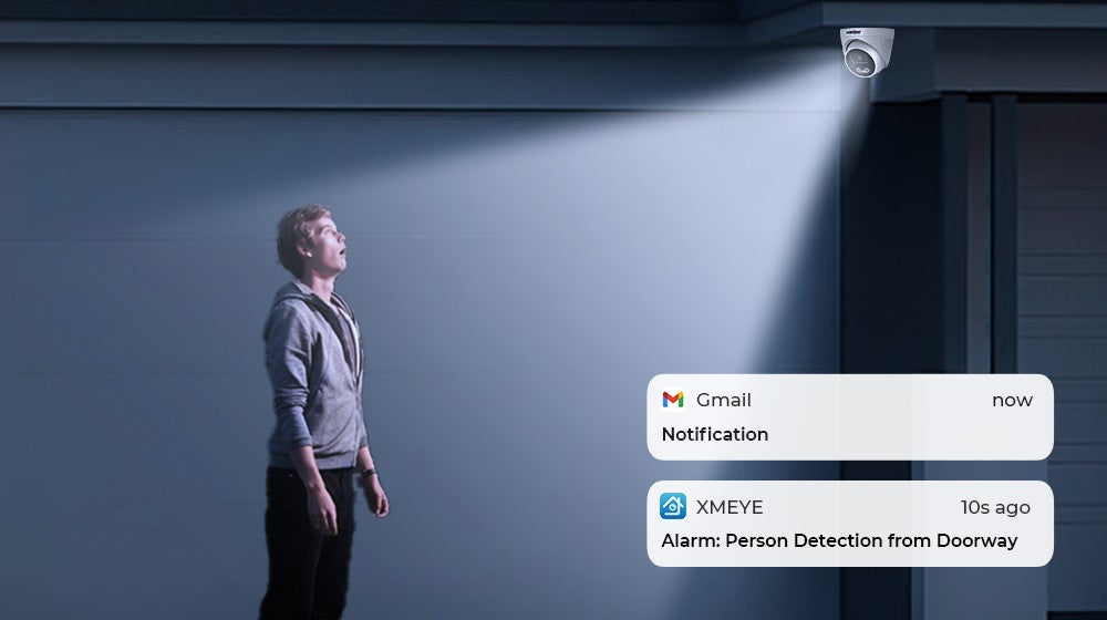 H.View 8Mp Poe Ip Camera Ai Face Detection 4K Cctv Security Camera Outdoor Dome Audio Video Surveillance Recorder xmeye app nvr