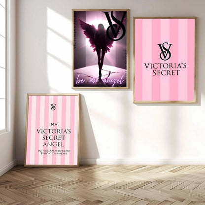 1pc V-V-Victorias-Fashion-S-Secret Poster Print For Bedroom Living Room Home Decor Painting Wall Art HD Picture Mural