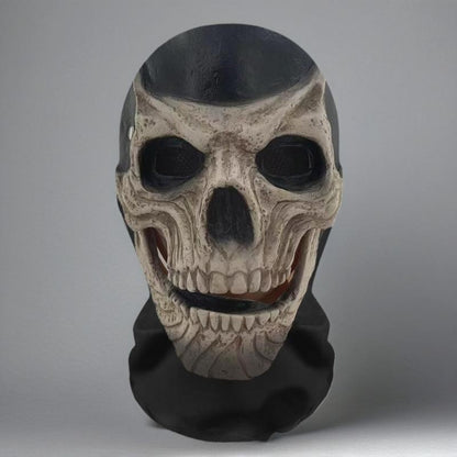 Halloween Ghost 3D Printed Mask, Stretchy Mesh Full Head Accessory, Fun Horror Cosplay Party Halloween