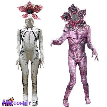 Adult Kid Demogorgon Cosplay Jumpsuit Scary Bodysuit TV Odd Matter Bodysuits Mask Outfits Halloween Fantasia Roleplay Suits
