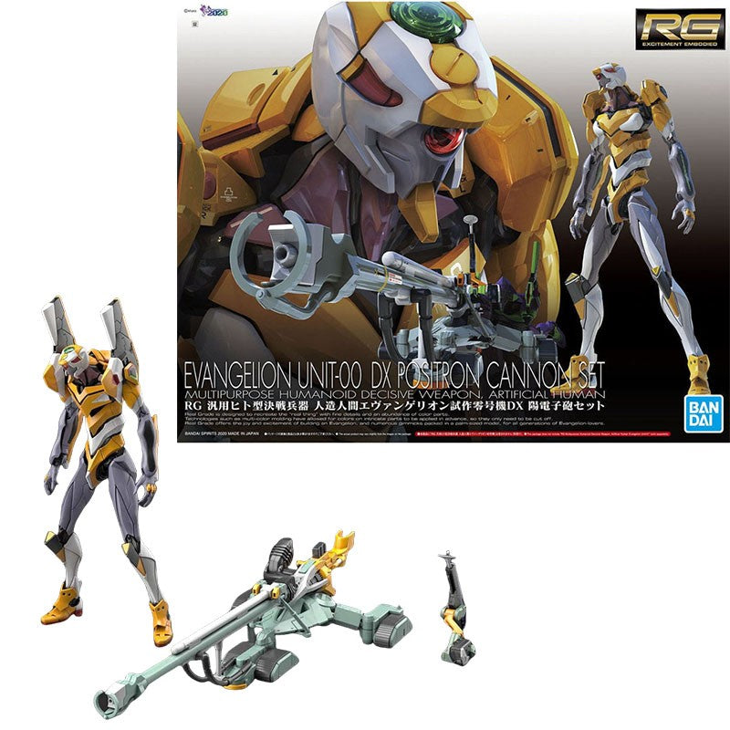Bandai Genuíno RG EVANGELION UNIDADE-00/01/02/03/04/06/08a CONJUNTO DE ARMAS Anime Boneco de Ação Modelo de Montagem Colecionável Brinquedos Infantis
