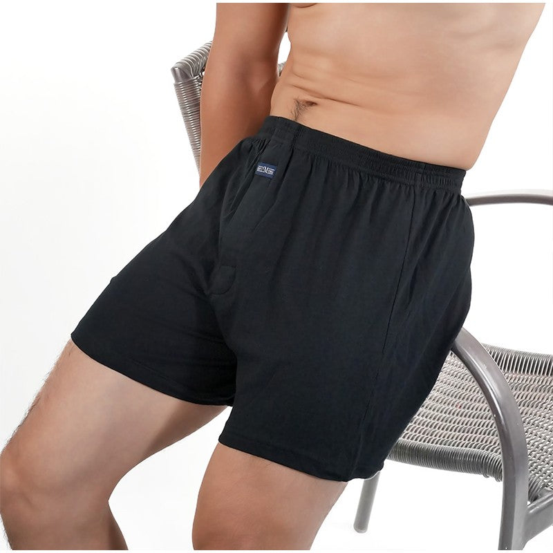 1PC Big Underpants Solid Pajama Bottoms At Home Plus Size Boxers Brief For Men High Waist Allo Pants Cotton Slacks Sleep Bottoms