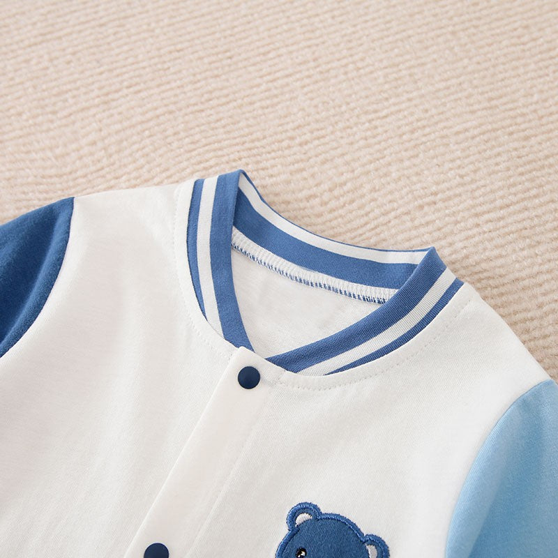 Roupa de Bebê Menino Menina Urso Desenho Animado, Macacão Infantil Traje Romper Macacão 0-18 Meses Manga Comprida Recém-Nascido Moderno