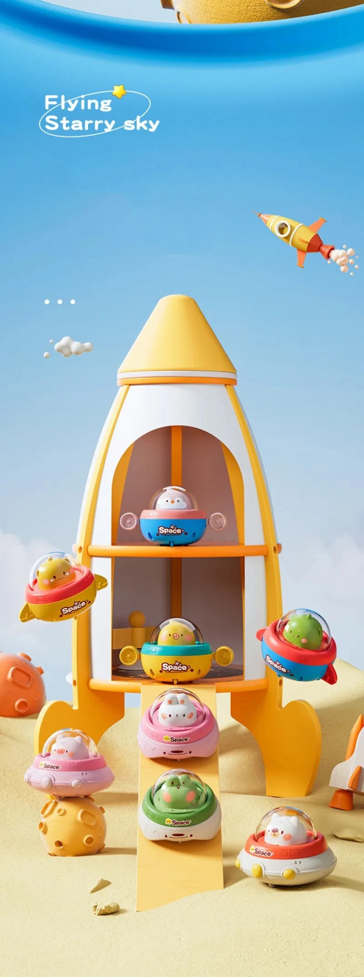 Kids press toy car baby pullback inertia star car baby puzzle boys girls kindergarten gifts