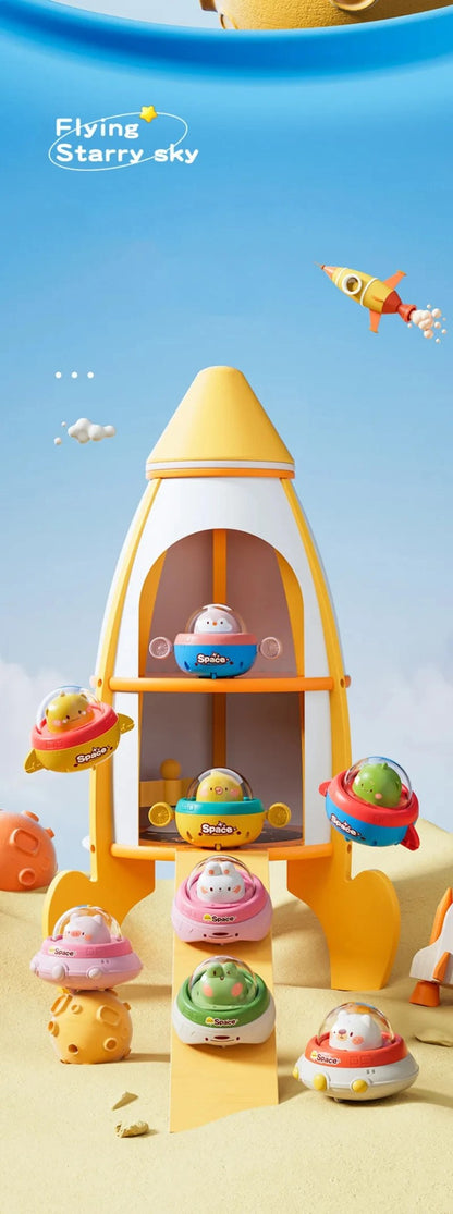 Kids press toy car baby pullback inertia star car baby puzzle boys girls kindergarten gifts