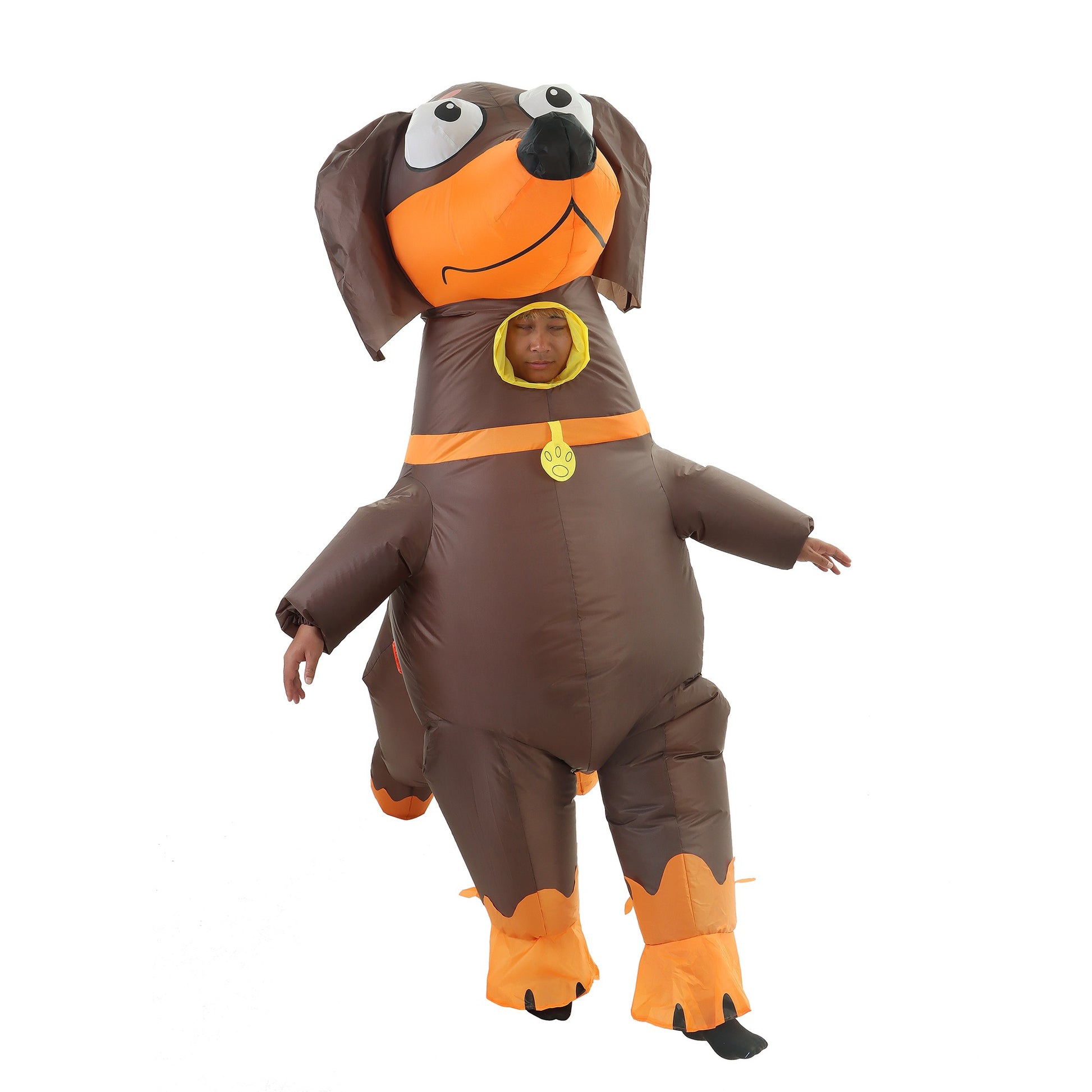 Dog Dachshund Inflatable Costume Adult, Full Body Blow Up Costume for Halloween Easter Carnival Christmas Drag Party