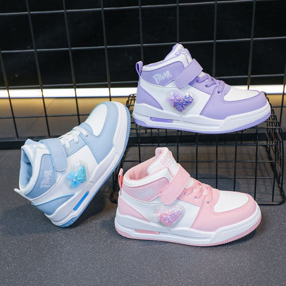 Unisex Kids' Casual Sports Flat Shoes Autumn Winter Fashion Smooth Bottom Boys' And Girls' Footwear for Indoor And Outdoor Use