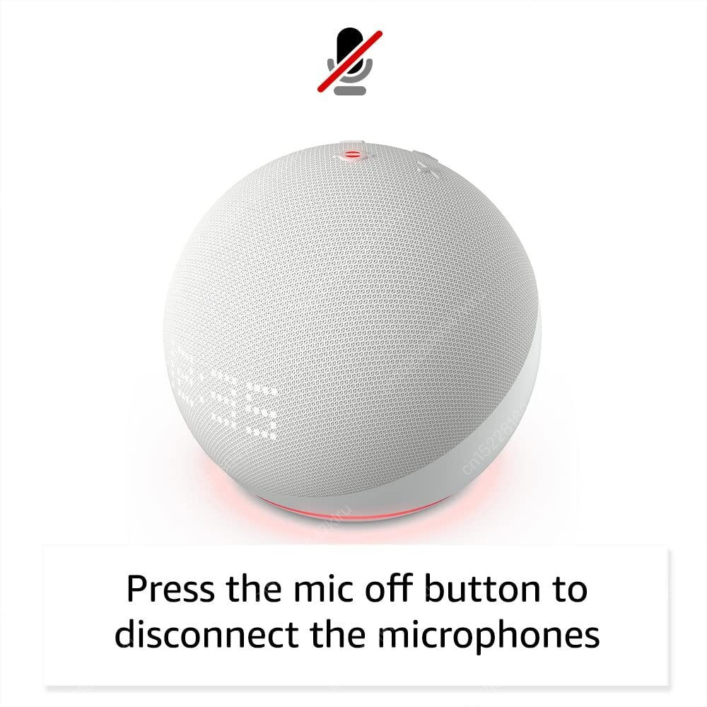 Original Alexa Echo Dot 5ª Geração Smart Mini Wifi Home BT Alexa Speaker Horn com Controle de Som Assistente de Voz e Relógio