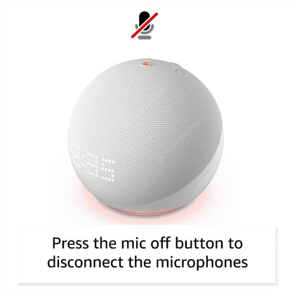 Original Alexa Echo Dot 5ª Geração Smart Mini Wifi Home BT Alexa Speaker Horn com Controle de Som Assistente de Voz e Relógio