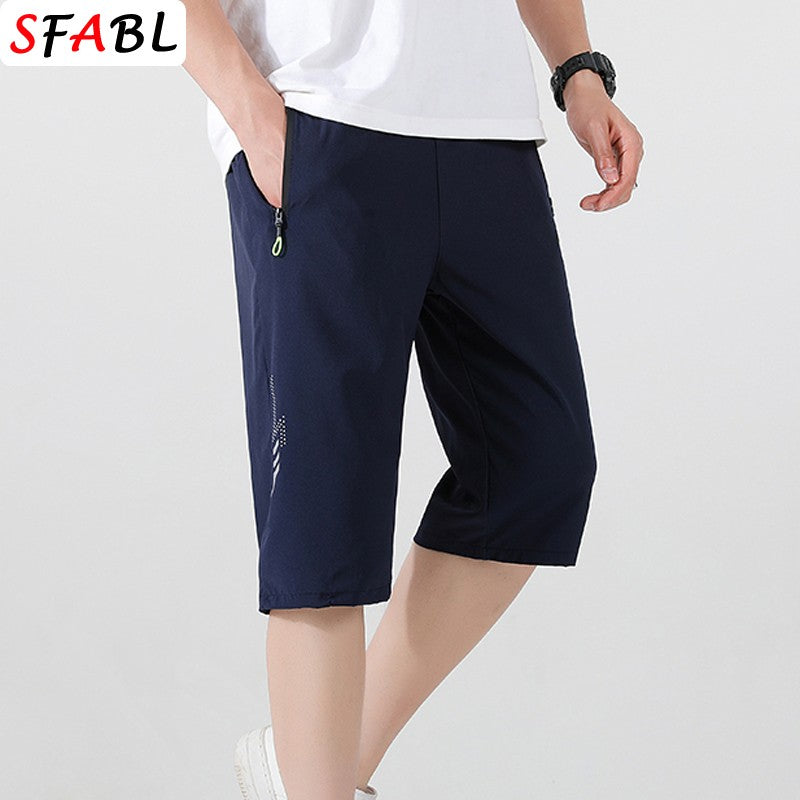 Sports Shorts Men Summer Quick-drying Breathable Drawstring Shorts Male Beach Short Pants for Men New Gym Fitness Bottom Summer