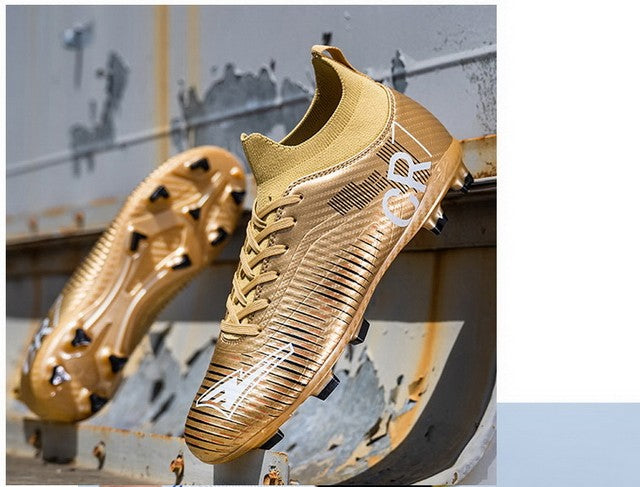 New Men's and Women's Football Cleats Firm Ground Outdoor Professional Football Shoes Lightweight Sports Sneaker Rugby Boots
