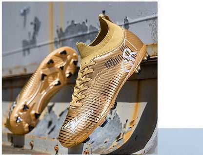 New Men's and Women's Football Cleats Firm Ground Outdoor Professional Football Shoes Lightweight Sports Sneaker Rugby Boots