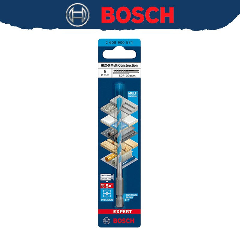 BOSCH EXPERT HEX-9 Broca Multiconstrução Para Concreto Azulejos Macios Broca Helicoidal de Alta Dureza 2608900569 2608900574