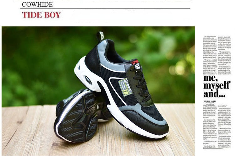 New Men Running Shoes Breathable Air Cushion Sneakers Men Outdoor Lace Up Walking Shoes Non-slip Men Sport Shoes Tenis Masculino