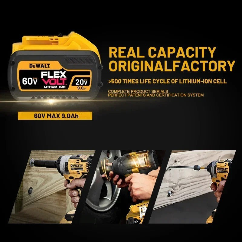 Bateria Dewalt 20V 100% Genuína, Bateria Recarregável de Íon de Lítio 2AH 5AH 6AH, Bateria de Substituição para Ferramentas Elétricas Dewalt DCB200