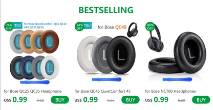 KUTOU Replacement Ear Pads For BOSE 700 Headphones Earpads NC700 Ear Cushions Cover High Quality Foam Pad headset Parts