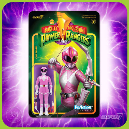 Em Estoque Super7 Mighty Morphin Power Rangers Carded Series 1 - Conjunto de Presente com Modelos Dragonzord, Red Ranger e Rita Repulsa