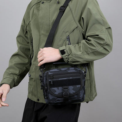 Tactical Messenger Pouch Men's Vintage Camouflage Army Crossbody Bag Nylon Single Shoulder Bag Chest Pack Sling Hunting Bag