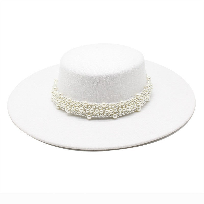 CHAPÉU FEMININO Chapéu Coco Chapéu Fedora Para Mulheres Chapéu Branco Plano Cinto De Luxo Senhoras Chapéu De Casamento Chapéus Fedora Outono Inverno ?????