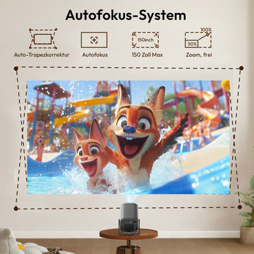 XGODY Projector Android 13 Netflix Official FHD Beamer 700ANSI Auto Focus & Keystone Smart Android TV Home Cinema