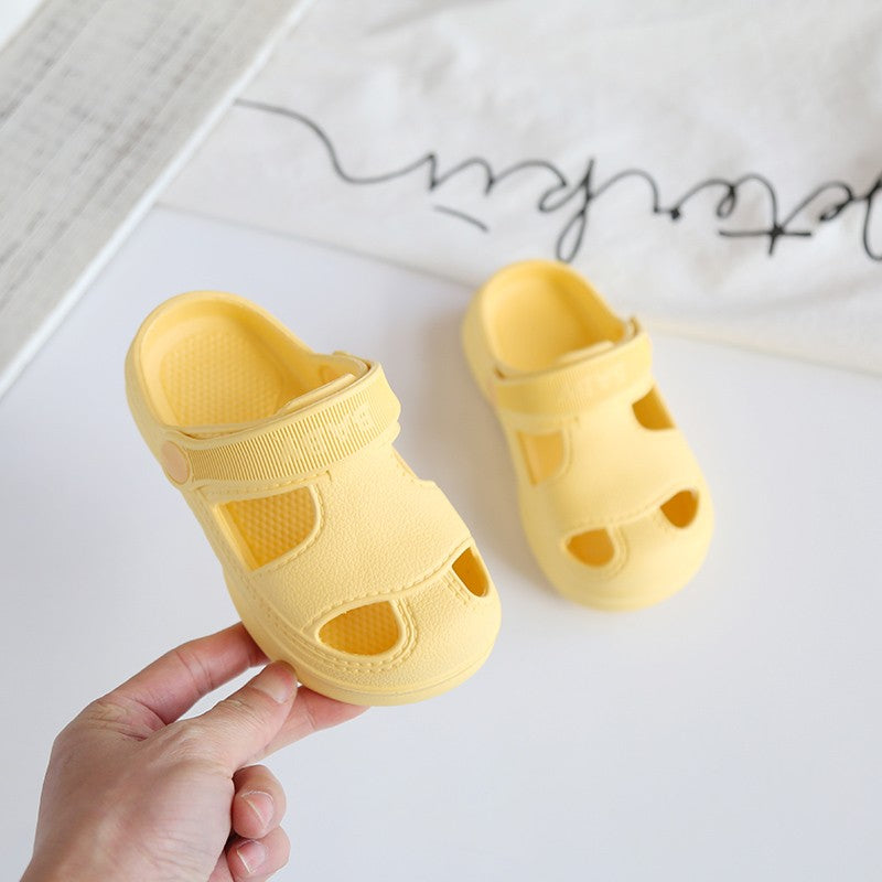 New Summer Children Shoes Non-Slip Slippers Baby Outdoor Fashion Hole Beach Sandals Slippers for Girl Boy Beach Children's Shoes