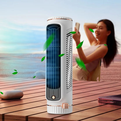 Ventilador de Torre Doméstico de Mesa Portátil, Ventilador de Ar Condicionado, Ventilador de Circulação, Ventilador Elétrico de Refrigeração a Ar com Carregamento USB para Quarto e Casa