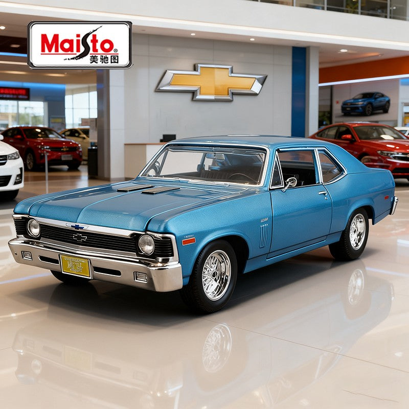 Maisto 1:24 Chevrolet Nova SS 1970 Carro de Liga Leve Diecasts e Veículos de Brinquedo Modelo de Carro em Miniatura Para Crianças