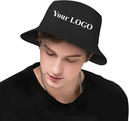Atacado Chapéu Bucket com Logotipo Personalizado para Mulheres Algodão Homens Proteção Solar ao Ar Livre Bonés Hip Hop Chapéu Pescador Gorros Bob