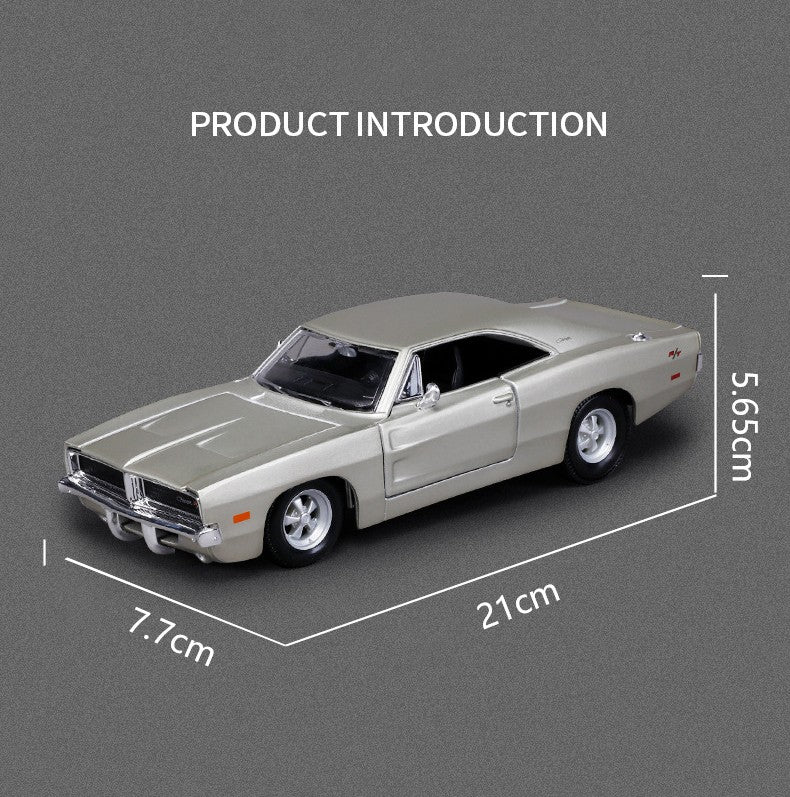 Maisto 1:24 Dodge Charger R/T 1969 Carro de Liga Leve Fundido e Veículos de Brinquedo Modelo de Carro em Miniatura para Crianças