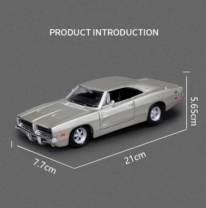 Maisto 1:24 Dodge Charger R/T 1969 Carro de Liga Leve Fundido e Veículos de Brinquedo Modelo de Carro em Miniatura para Crianças