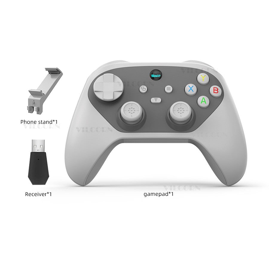 PC Wireless Game Controller Hall Joystick Trigger Mobile Gamepad for Switch/IOS/Android Support Six axis Gyro Turbo Macro M1 M2
