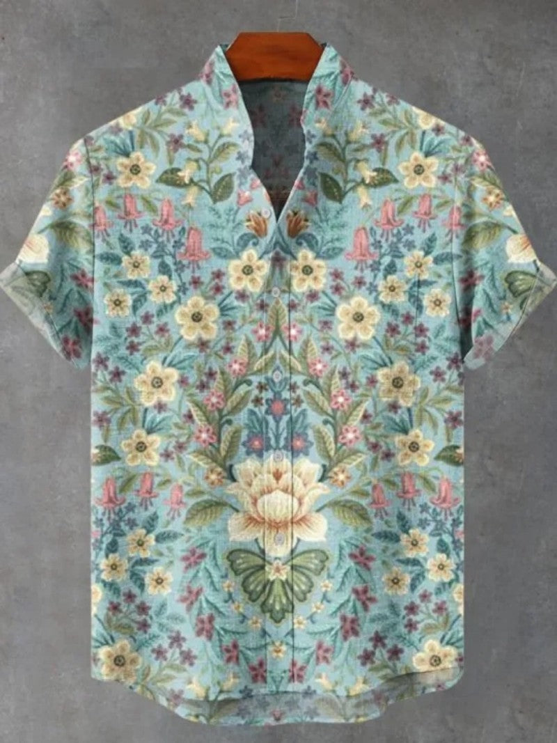 Hawaiian shirt 3D printed shirt retro casual summer vacation men's top