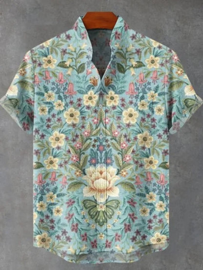 Hawaiian shirt 3D printed shirt retro casual summer vacation men's top